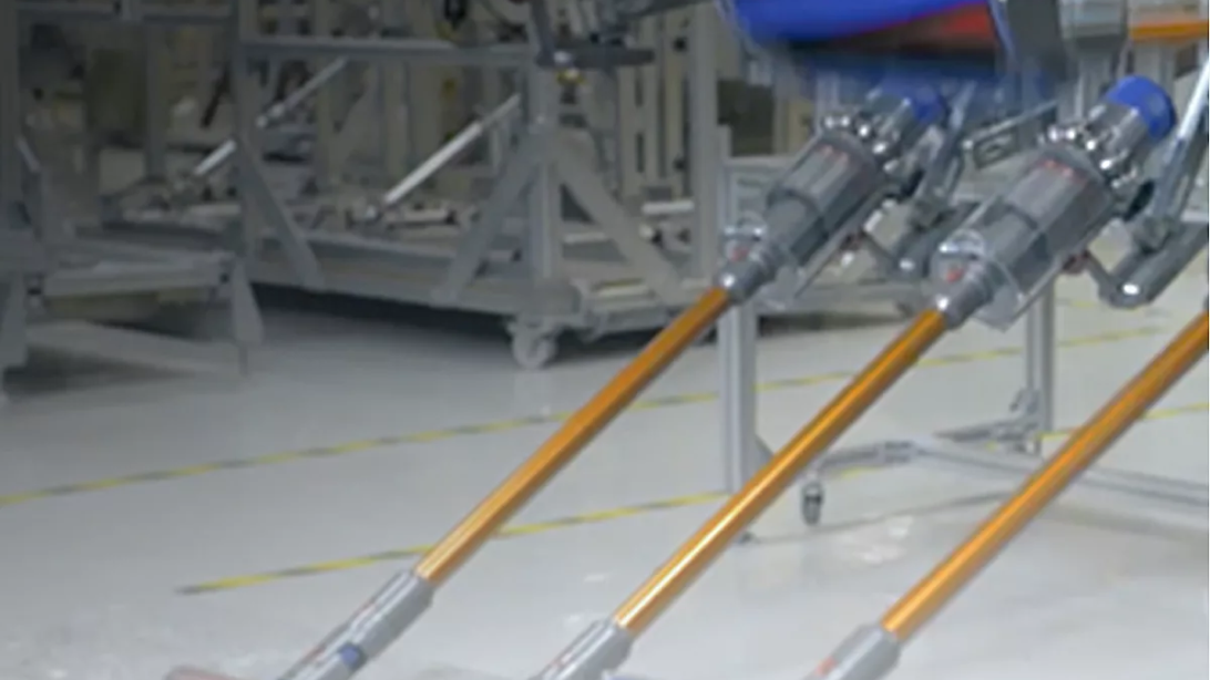 Dyson cordless vacuum cleaners being tested in the laboratory